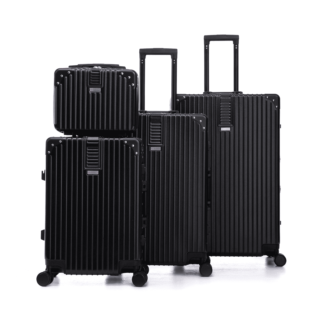 Kit de Viagem com 3 Peças e Frasqueira ABS Policarbonato Toronto Maloa Preto