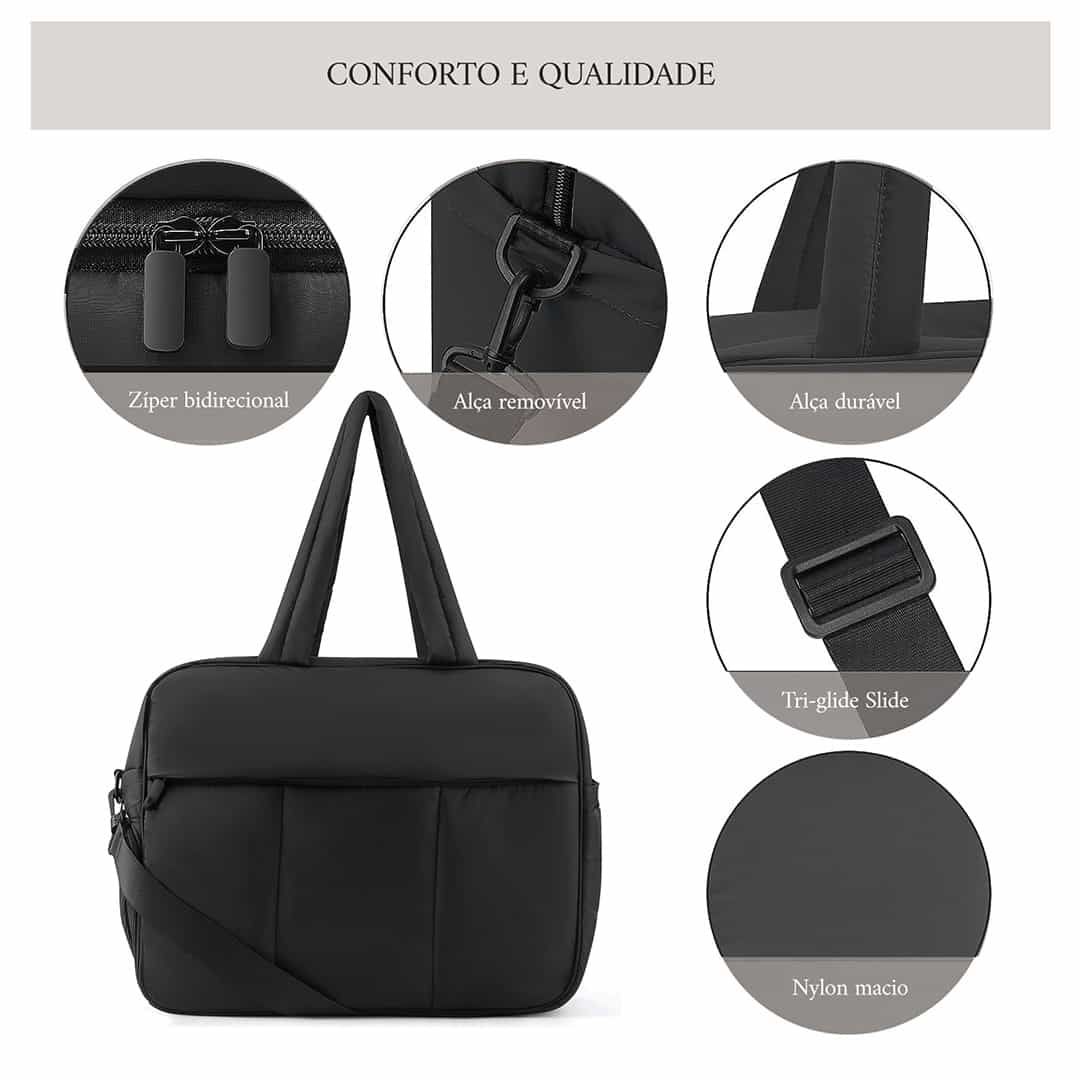 Kit de Viagem Confort Bag Maloa Preto Kit de Viagem Confort Bag Maloa Preto