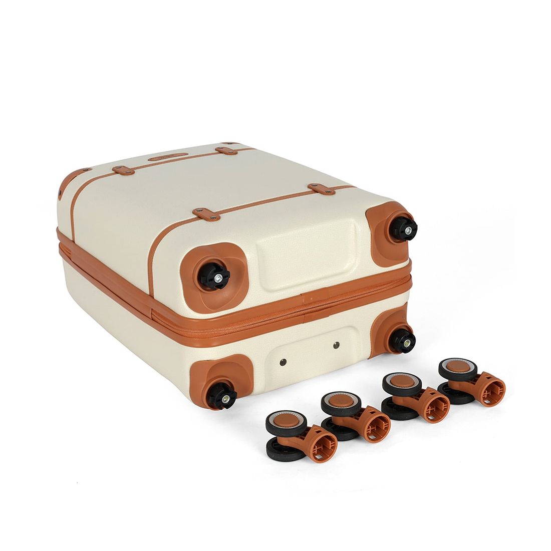 Mala de Viagem Pequena de Bordo 10 kg em ABS Atena Branco