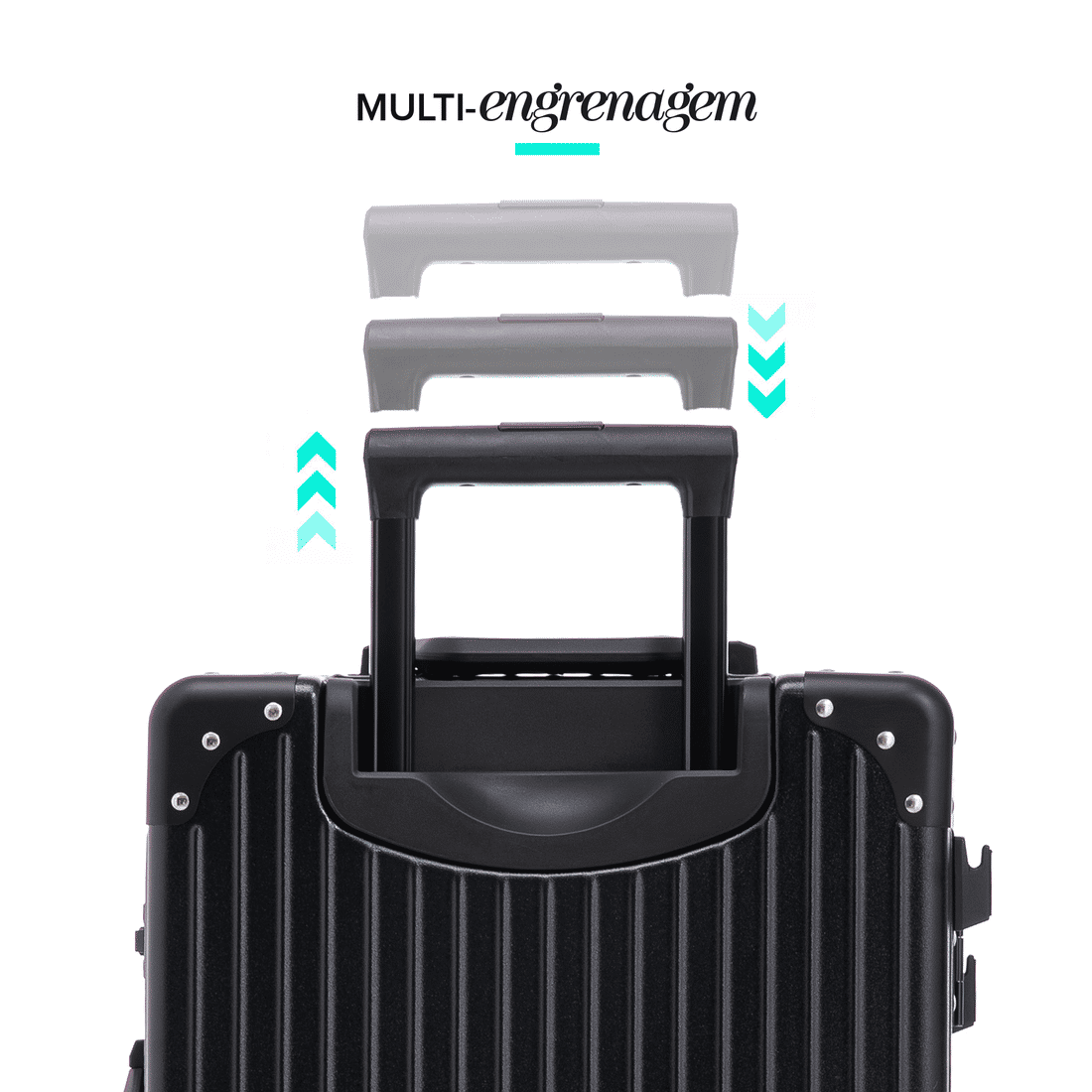 Compre Kit de Malas de Viagem Toronto Preto Media 23kg, Grande 32kg e Frasqueira e Leve 2 Capas Transparentes Preto
