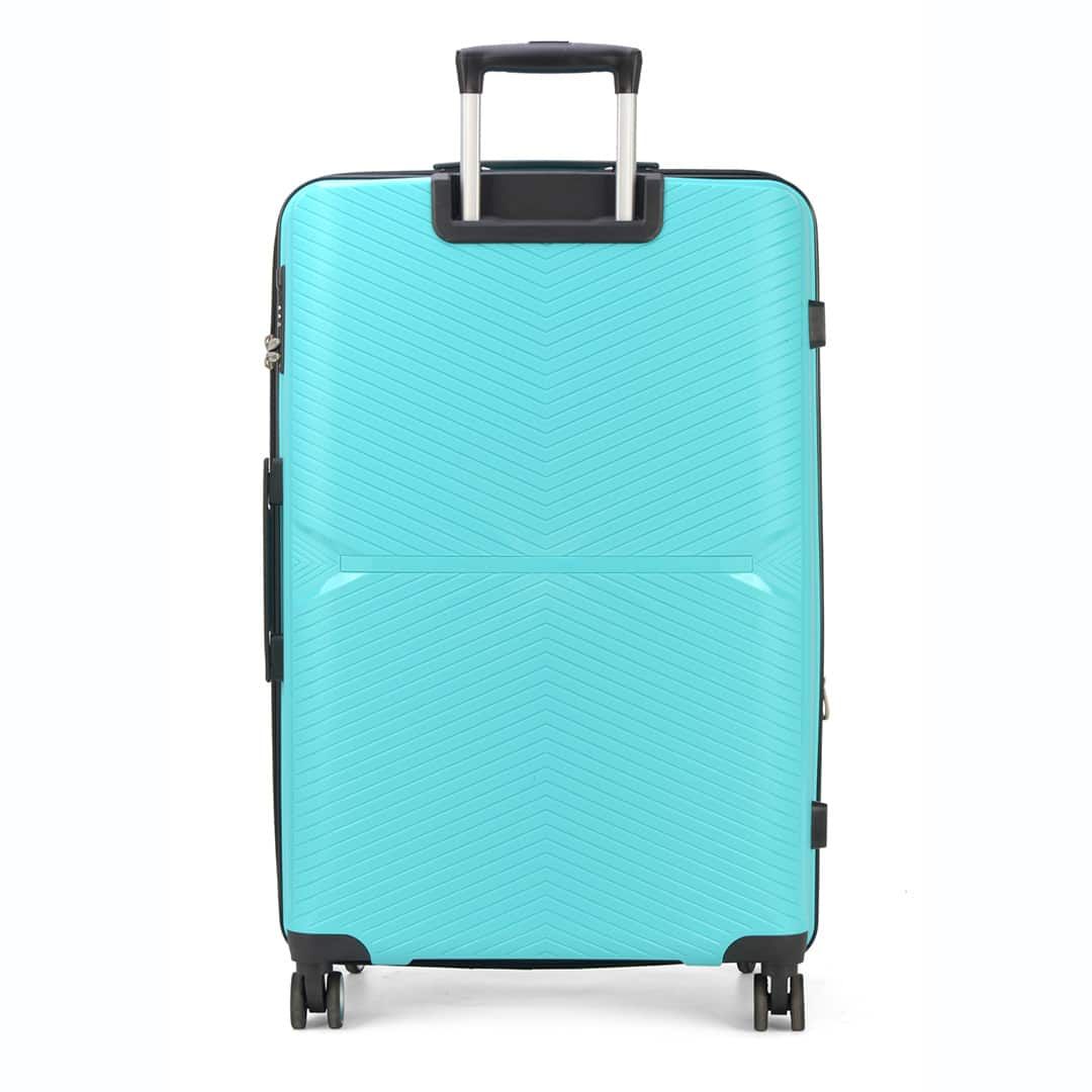 Mala De Viagem Grande 32kg em Polipropeleno Milão Azul Claro com Expansor Mala De Viagem Grande 32kg em Polipropeleno Milão Azul Claro com Expansor