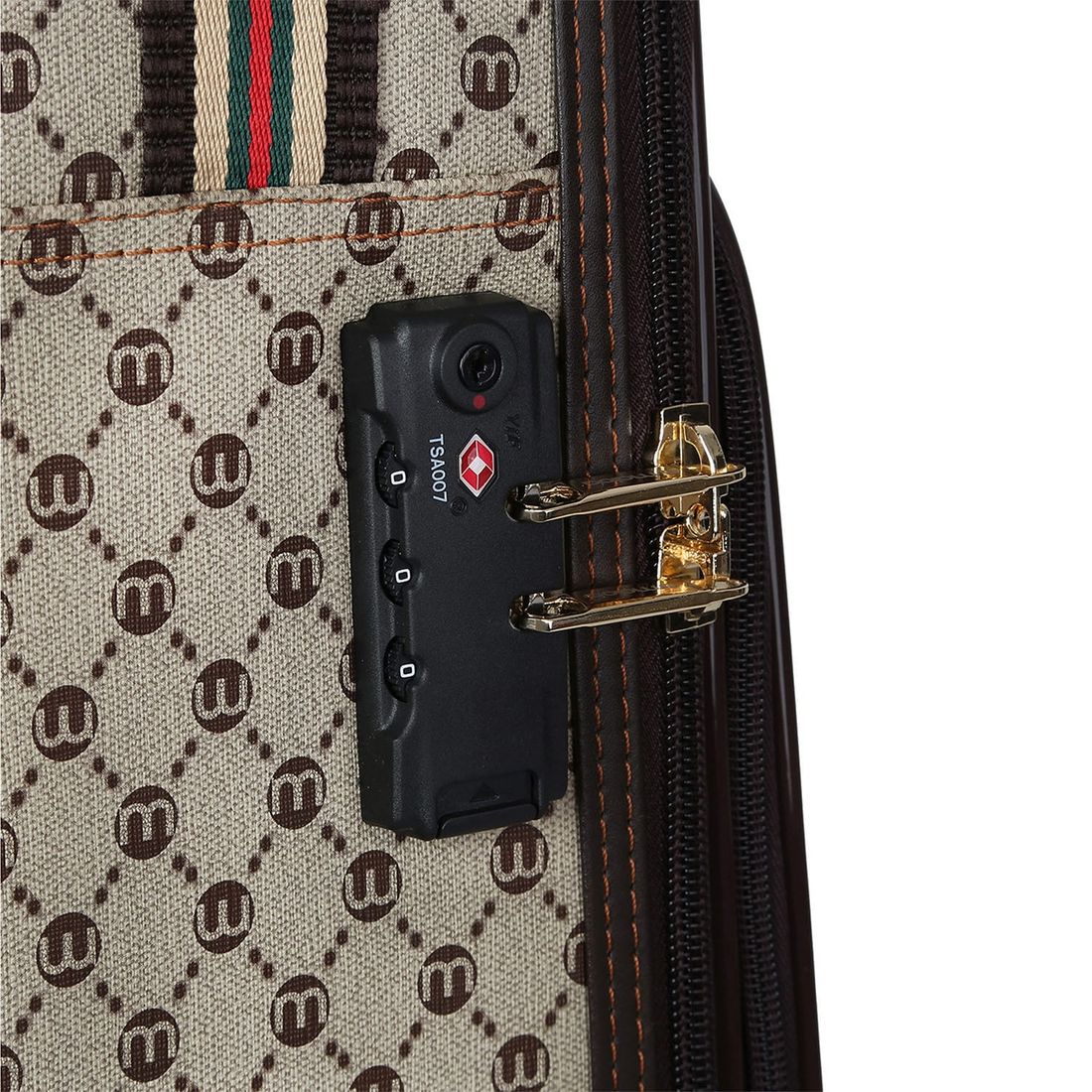 Kit de Malas de Viagem 10kg e 32 kg Amsterdam, Porta Sapato e Kit Organizador Bege