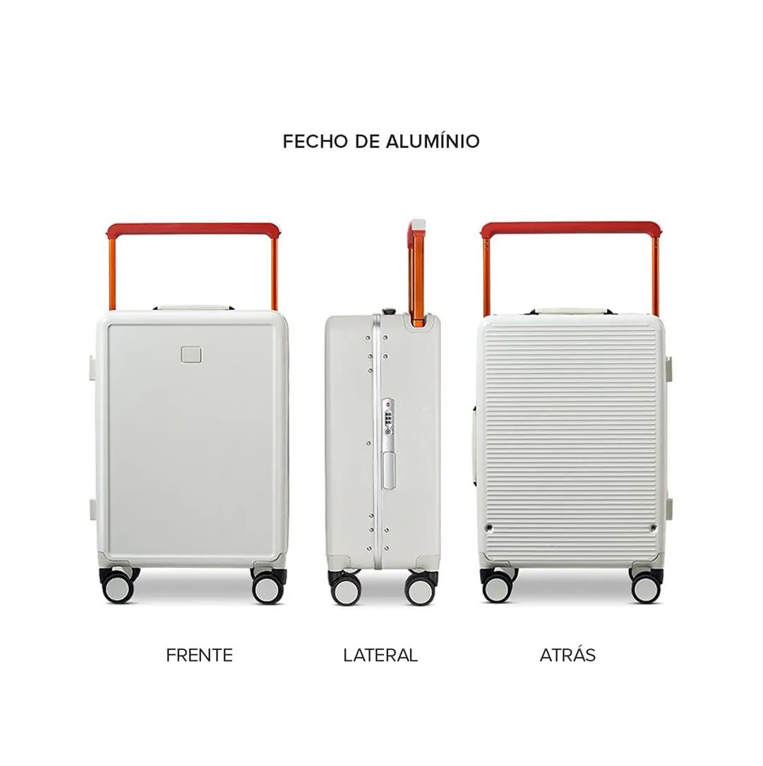 Mala de Viagem Pequena de Bordo 10 kg em Policarbonato Dinamarca Maloa Branco Mala de Viagem Pequena de Bordo 10 kg em Policarbonato Dinamarca Maloa Branco