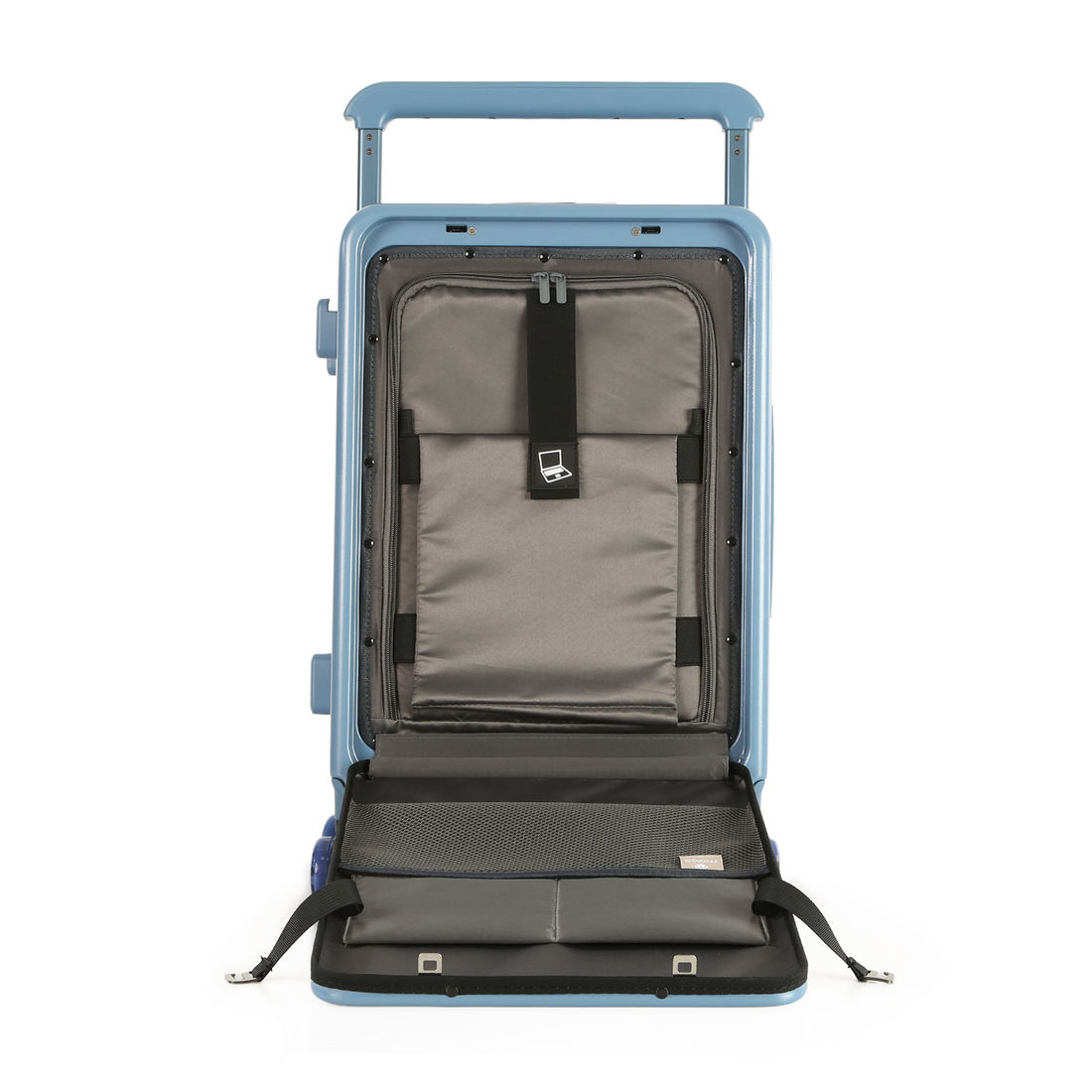 Mala de Viagem Pequena de Bordo 10 kg Policarbonato Chicago Maloa Azul