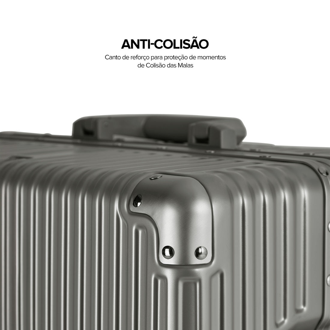 Kit de Viagem com 4 Peças Policarbonato ABS Noruega Maloa Chumbo