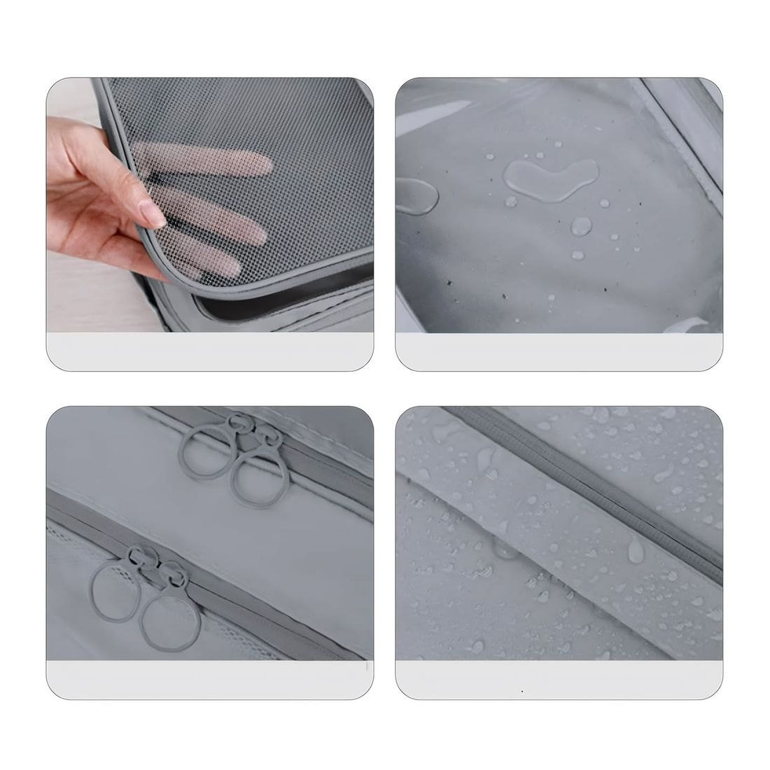 Kit Frasqueira Ibiza Branco, Kit Frasco 7 Peças e Organizador Porta Sapato Cinza