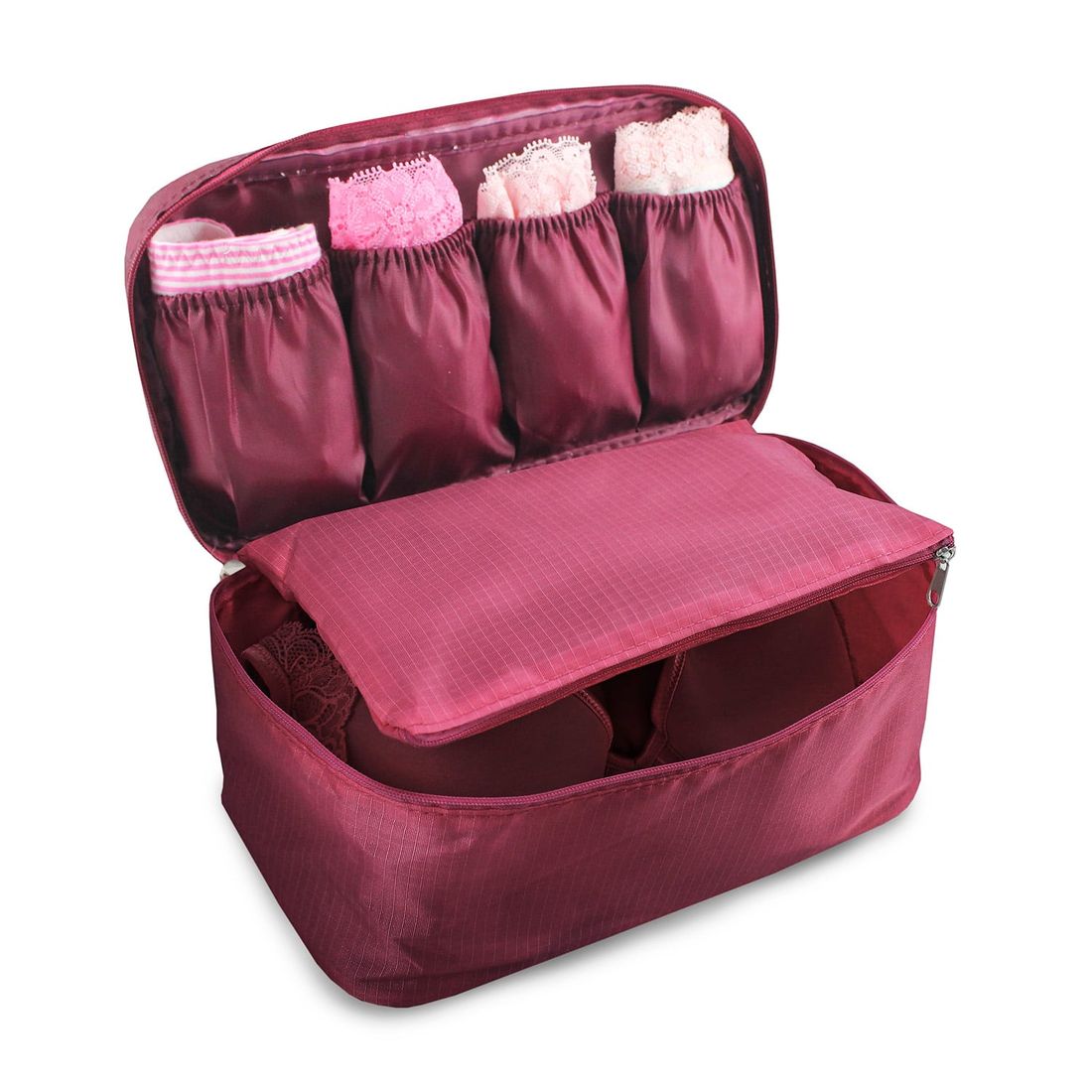 Bolsa Porta Lingerie Vinho