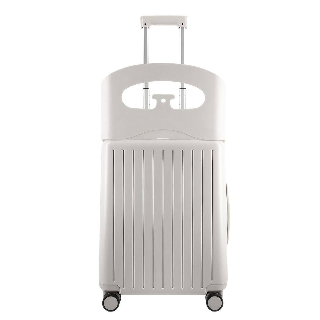 Kit Mala de Assento Grécia Media 23 kg Branca, Bolsa Confort e Tag Good Travel Branca