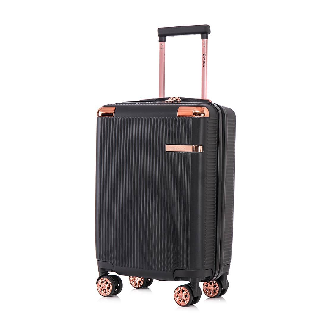 Kit Mala de Viagem Pequena de Bordo 10kg Croácia Preta e Mala Croácia Grande 32kg Preta Kit Mala de Viagem Pequena de Bordo 10kg Croácia Preta e Mala Croácia Grande 32kg Preta