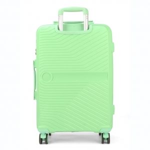 Mala De Viagem Media 23kg em Polipropeleno Granada verde com Expansor