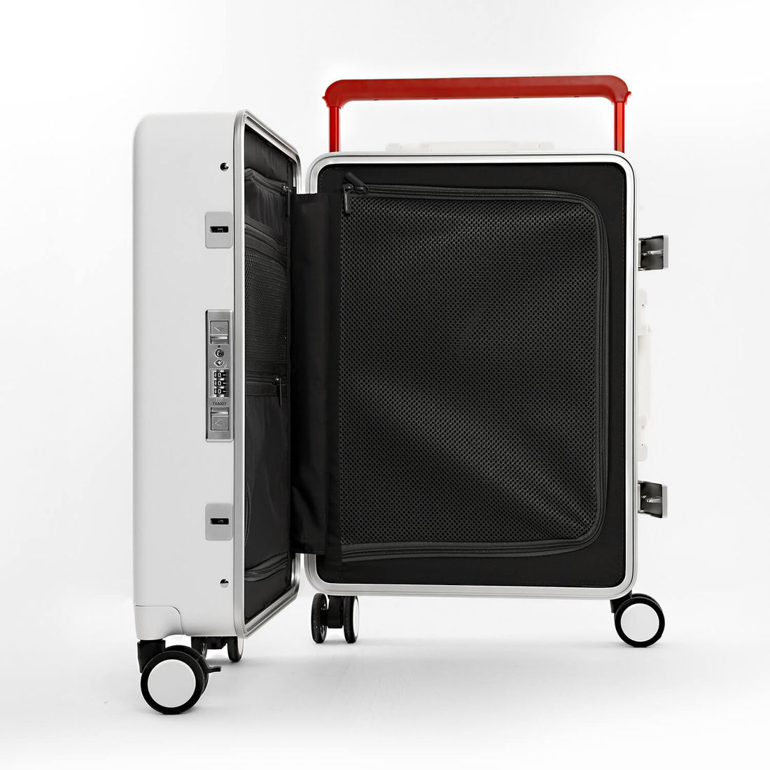 Mala de Viagem Pequena de Bordo 10 kg em Policarbonato Berlim Maloa Branco