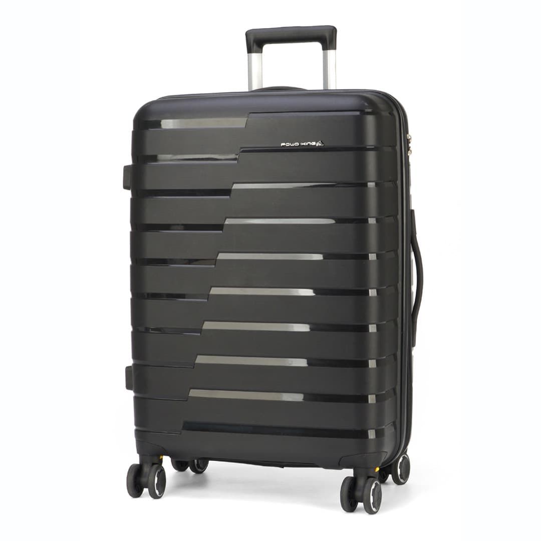 Mala de Viagem Media 22 Chamonix Preto em polipropileno e com expansor Mala de Viagem Media 22 Chamonix Preto em polipropileno e com expansor