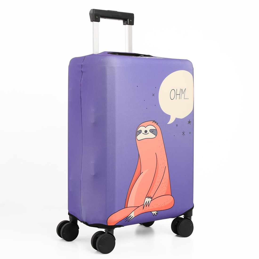 Capa de Mala Maloa Alça Tradicional Preguiça Pensador Roxo Capa de Mala Maloa Alça Tradicional Preguiça Pensador Roxo