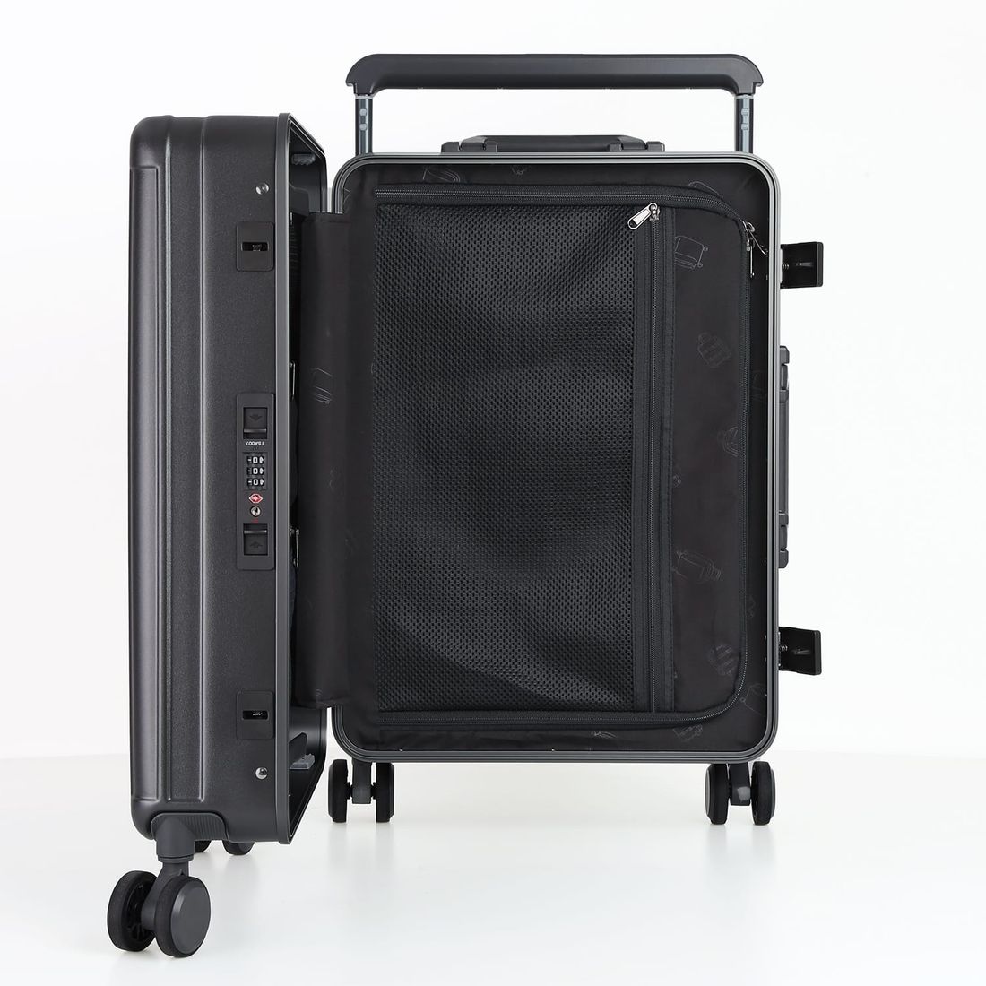 Mala de Viagem Pequena de Bordo 10 kg Policarbonato Islândia Chumbo