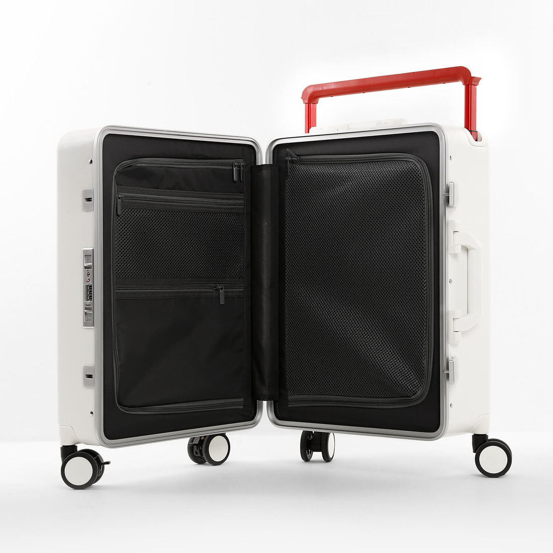 Mala de Viagem Pequena de Bordo 10 kg em Policarbonato Berlim Maloa Branco