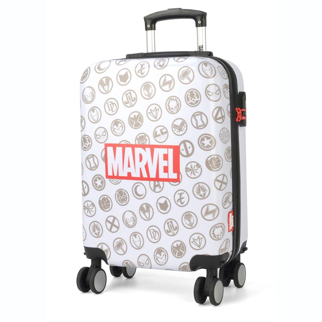 Mala de Viagem Pequena de Bordo 10kg Infantil Marvel Branco Mala de Viagem Pequena de Bordo 10kg Infantil Marvel Branco