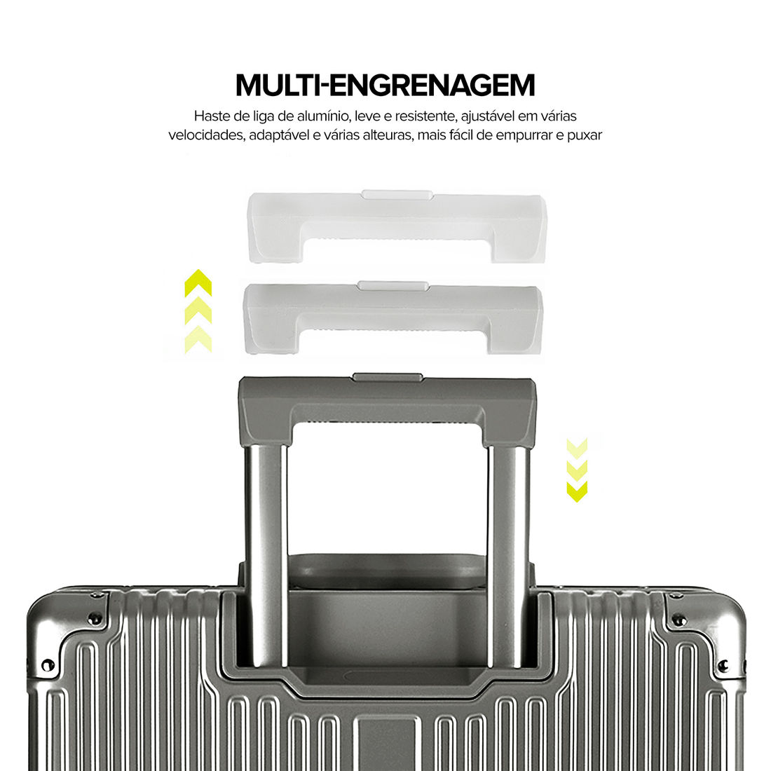 Kit de Viagem com 4 Peças Policarbonato ABS Noruega Maloa Chumbo