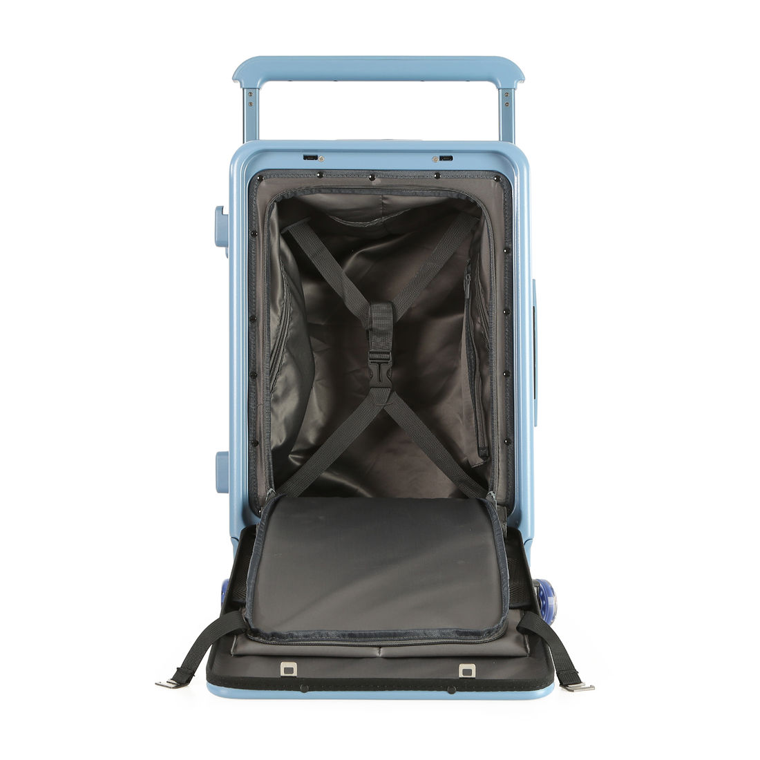 Mala de Viagem Pequena de Bordo 10 kg Policarbonato Chicago Maloa Azul