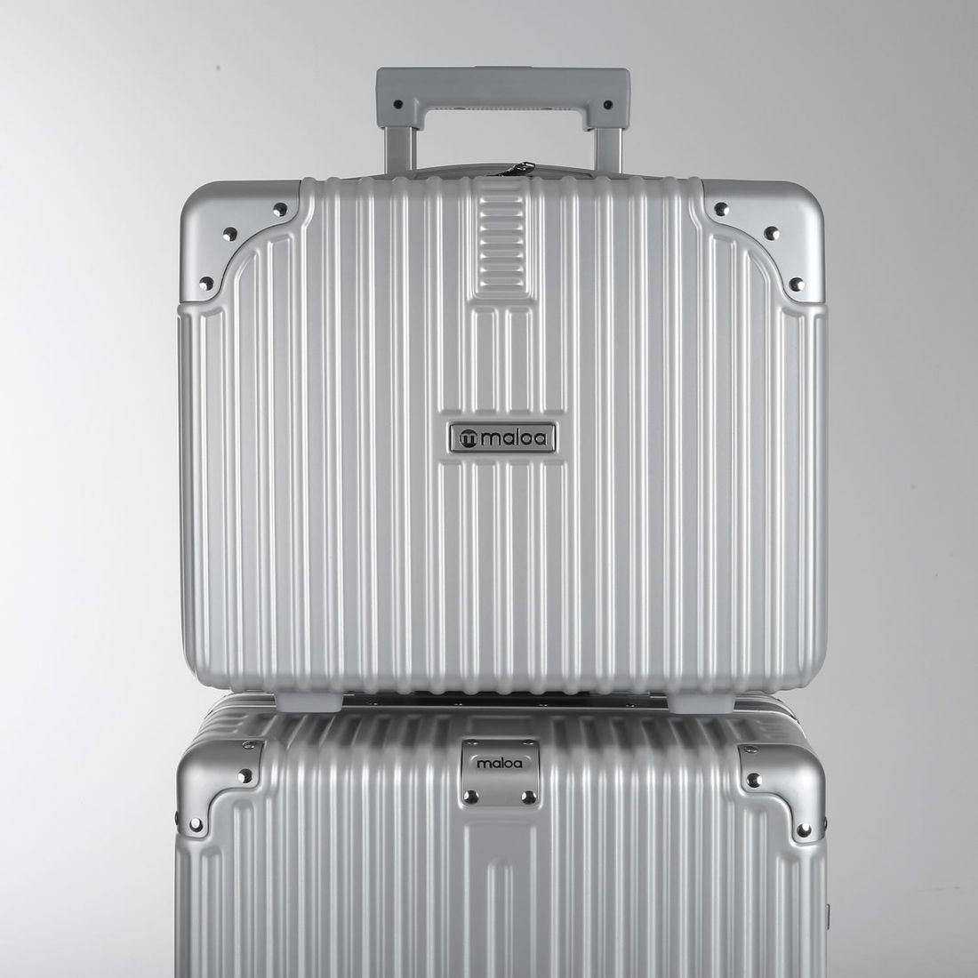 Frasqueira 15 Polegadas Policarbonato ABS Noruega Maloa Prata Frasqueira 15 Polegadas Policarbonato ABS Noruega Maloa Prata