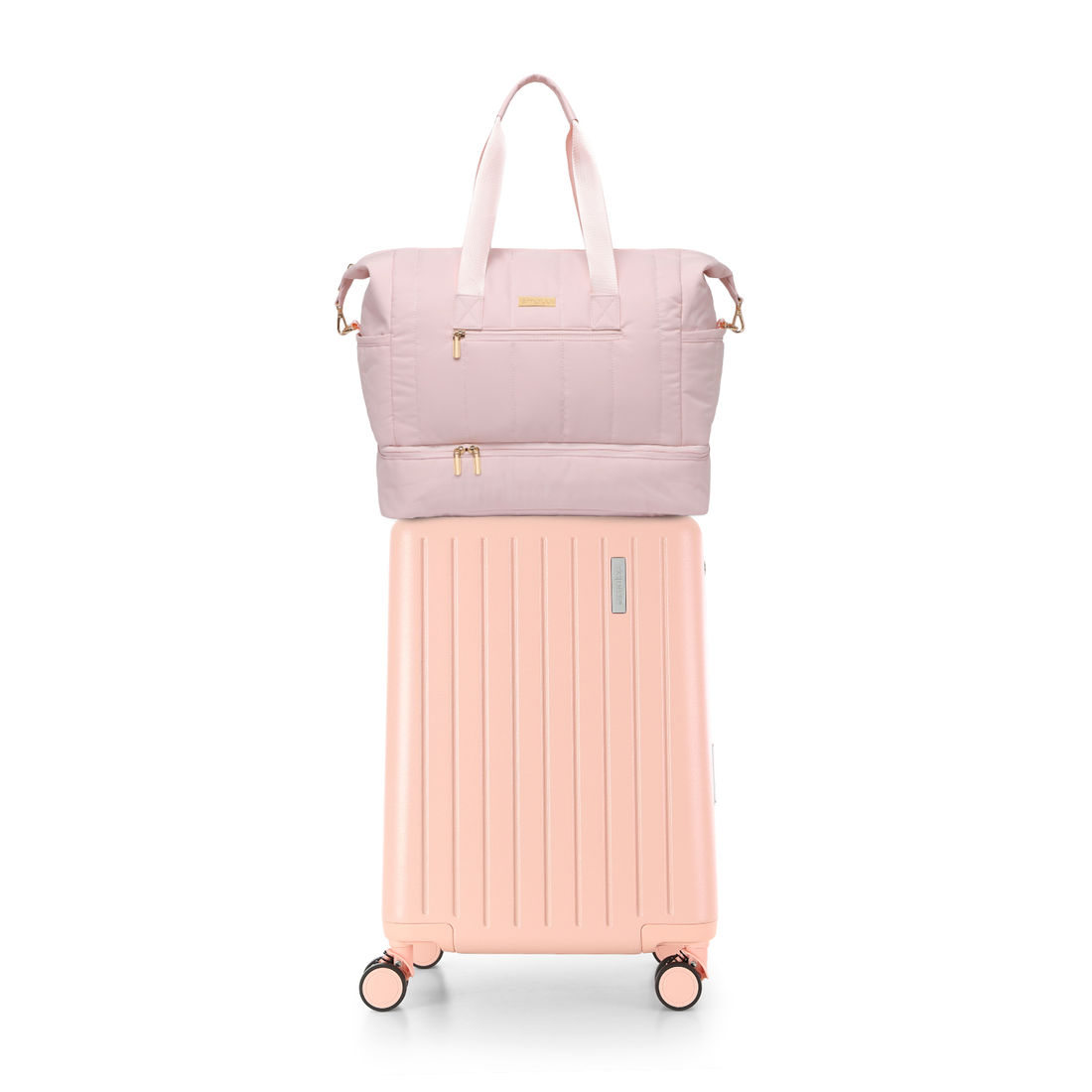 Kit de Mala de Viagem Pequena Grécia Rosa com Assento Infantil e Bolsa de Viagem Multifuncional Nomad Rosa Kit de Mala de Viagem Pequena Grécia Rosa com Assento Infantil e Bolsa de Viagem Multifuncional Nomad Rosa