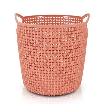 Cesto Organizador Loft Redondo Pequena Salmão Cesto Organizador Loft Redondo Pequena Salmão