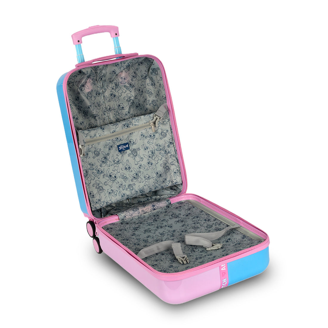 Mala de Viagem Pequena de Bordo Policarbonato Stitch e Angel Happy Mala de Viagem Pequena de Bordo Policarbonato Stitch e Angel Happy