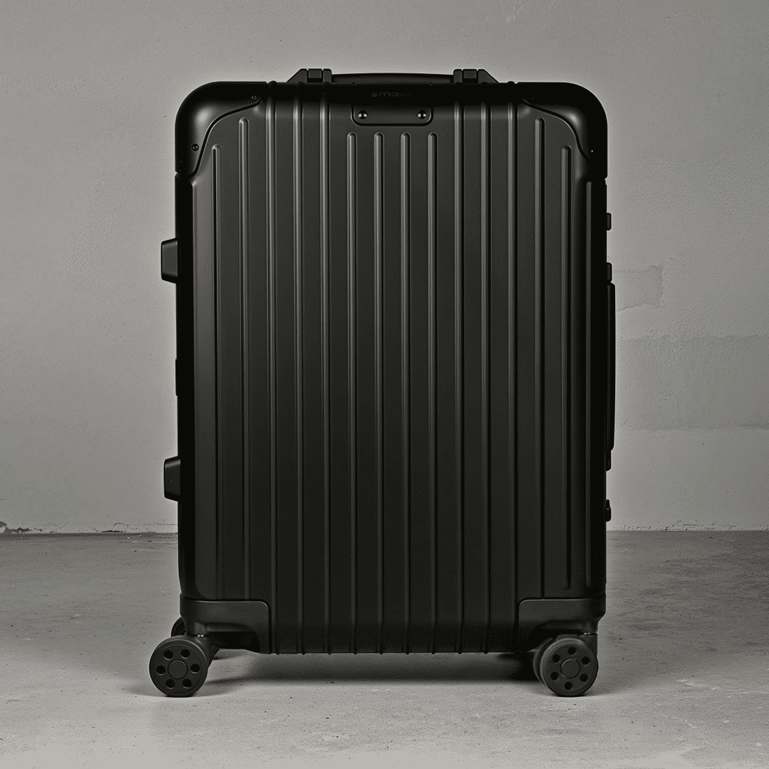 Mala de Viagem Pequena de Bordo 10 kg em Aluminio Dubai Maloa Preto