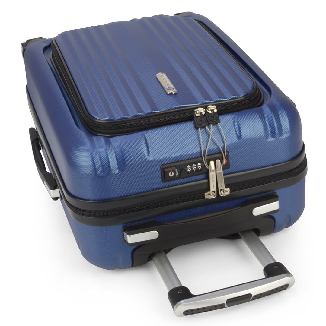 Mala de Viagem Pequena de Bordo 10kg Porta Notbook Argos Azul Mala de Viagem Pequena de Bordo 10kg Porta Notbook Argos Azul