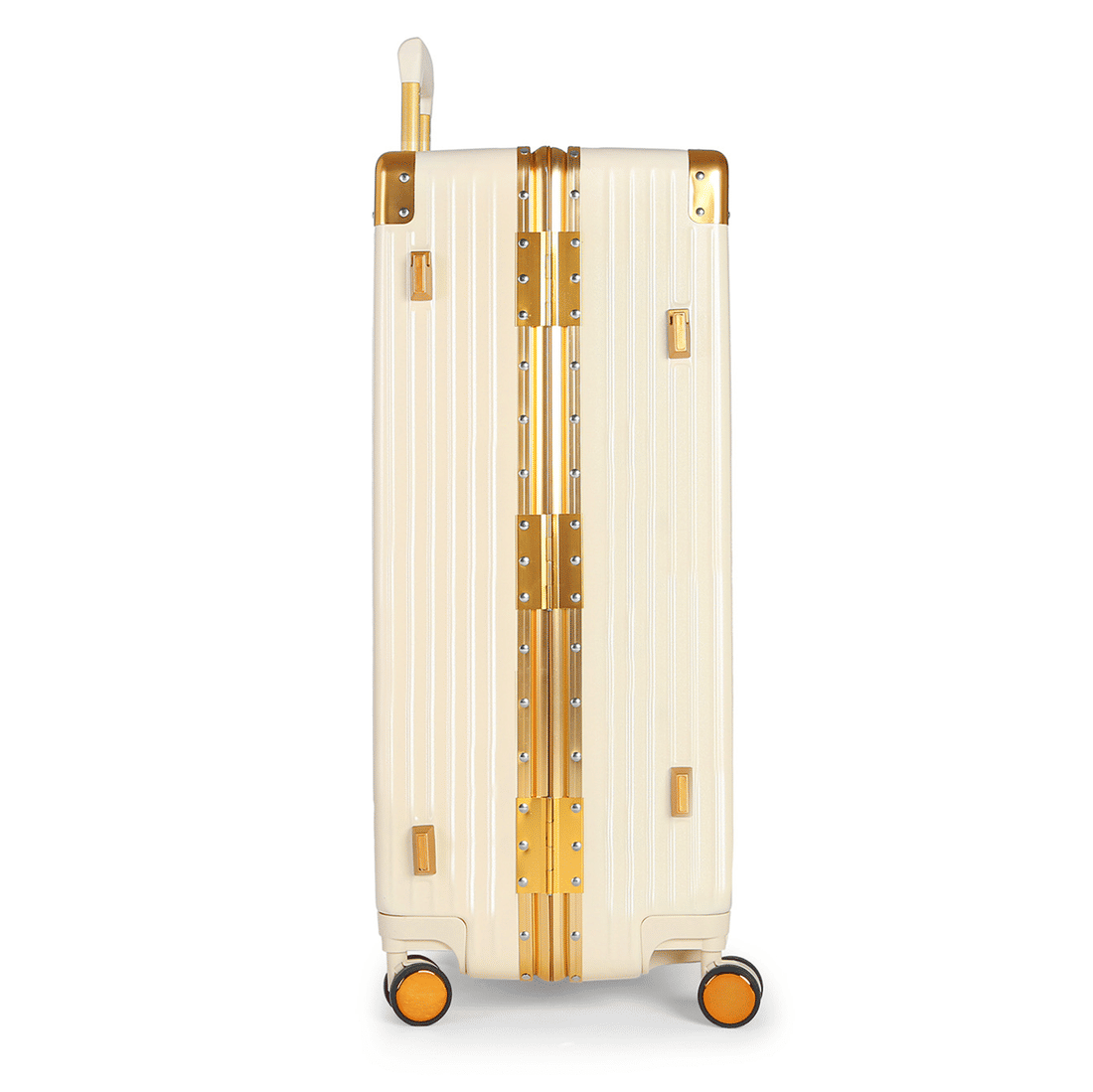 Compre Mala de Viagem Toronto Bege Grande 32kg em ABS Policarbonato e Ganhe Frasqueira