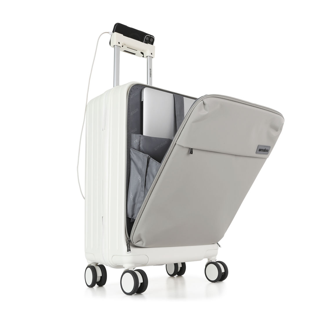 Mala de Viagem Pequena de Bordo 10 kg Policarbonato Cuba Maloa Bege