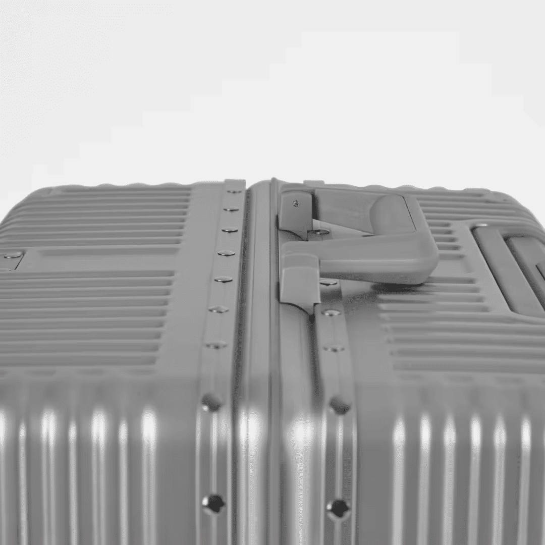 Mala de Viagem Grande 32kg Policarbonato ABS Noruega Maloa Prata Mala de Viagem Grande 32kg Policarbonato ABS Noruega Maloa Prata