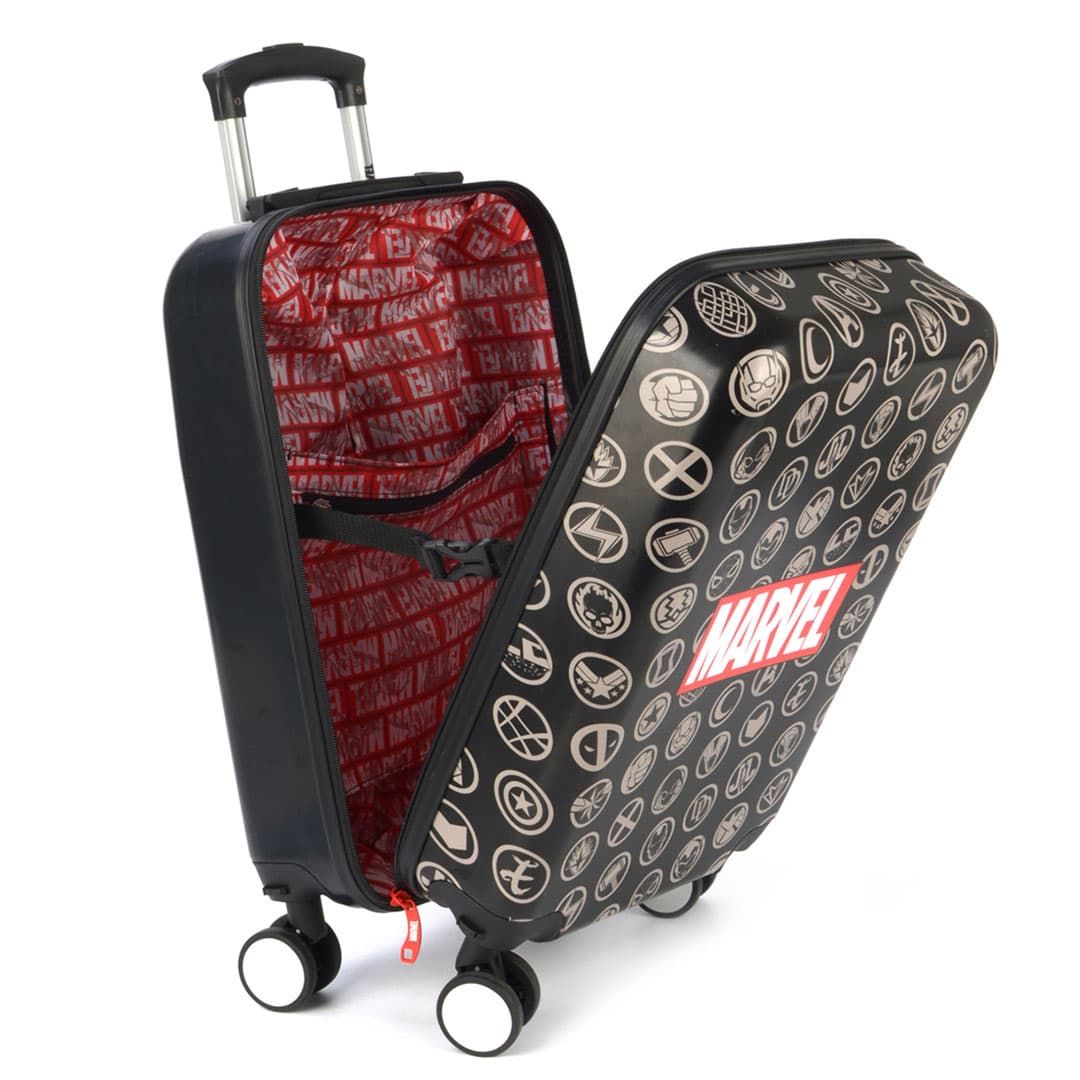 Mala de Viagem Pequena de Bordo 10kg Infantil Marvel Branco Mala de Viagem Pequena de Bordo 10kg Infantil Marvel Branco