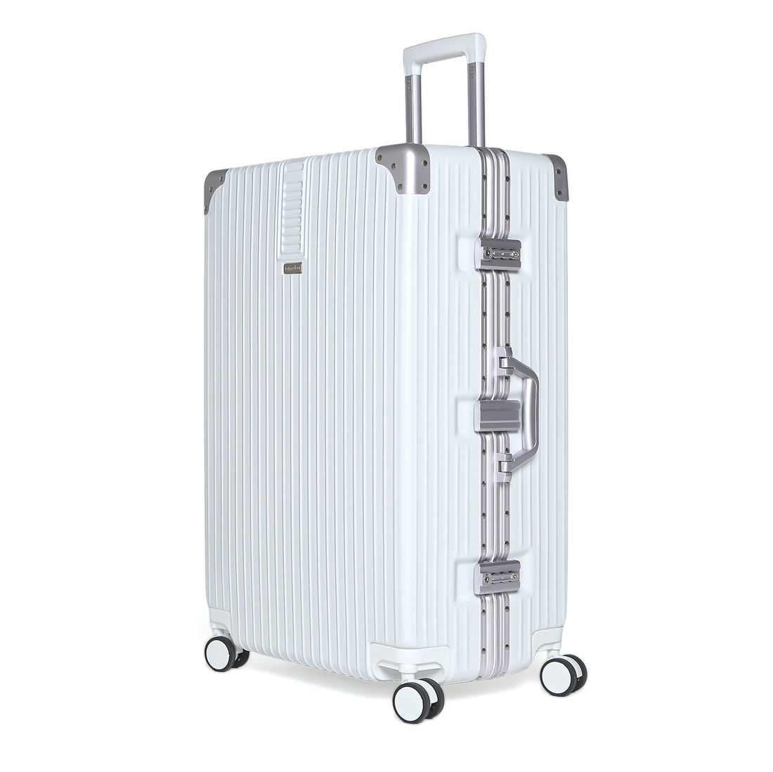 Compre Kit de Malas de Viagem Toronto Branca Media 23kg, Grande 32kg e Frasqueira e GANHE 2 Capas Transparentes Cinza