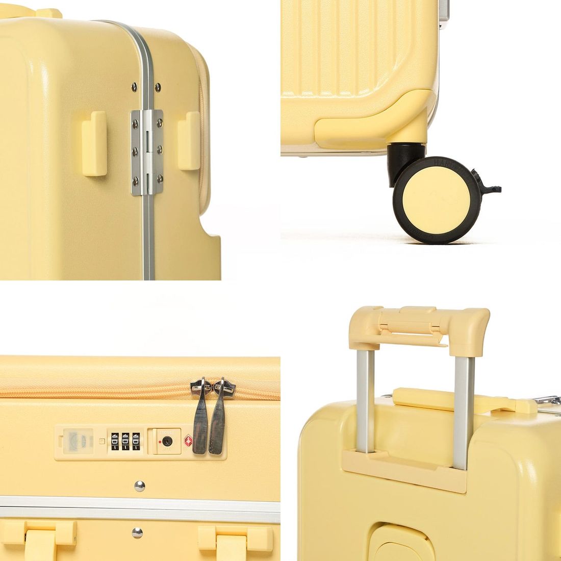 Mala de Viagem Pequena de Bordo 10 kg em Policarbonato Porto Maloa Amarelo Mala de Viagem Pequena de Bordo 10 kg em Policarbonato Porto Maloa Amarelo