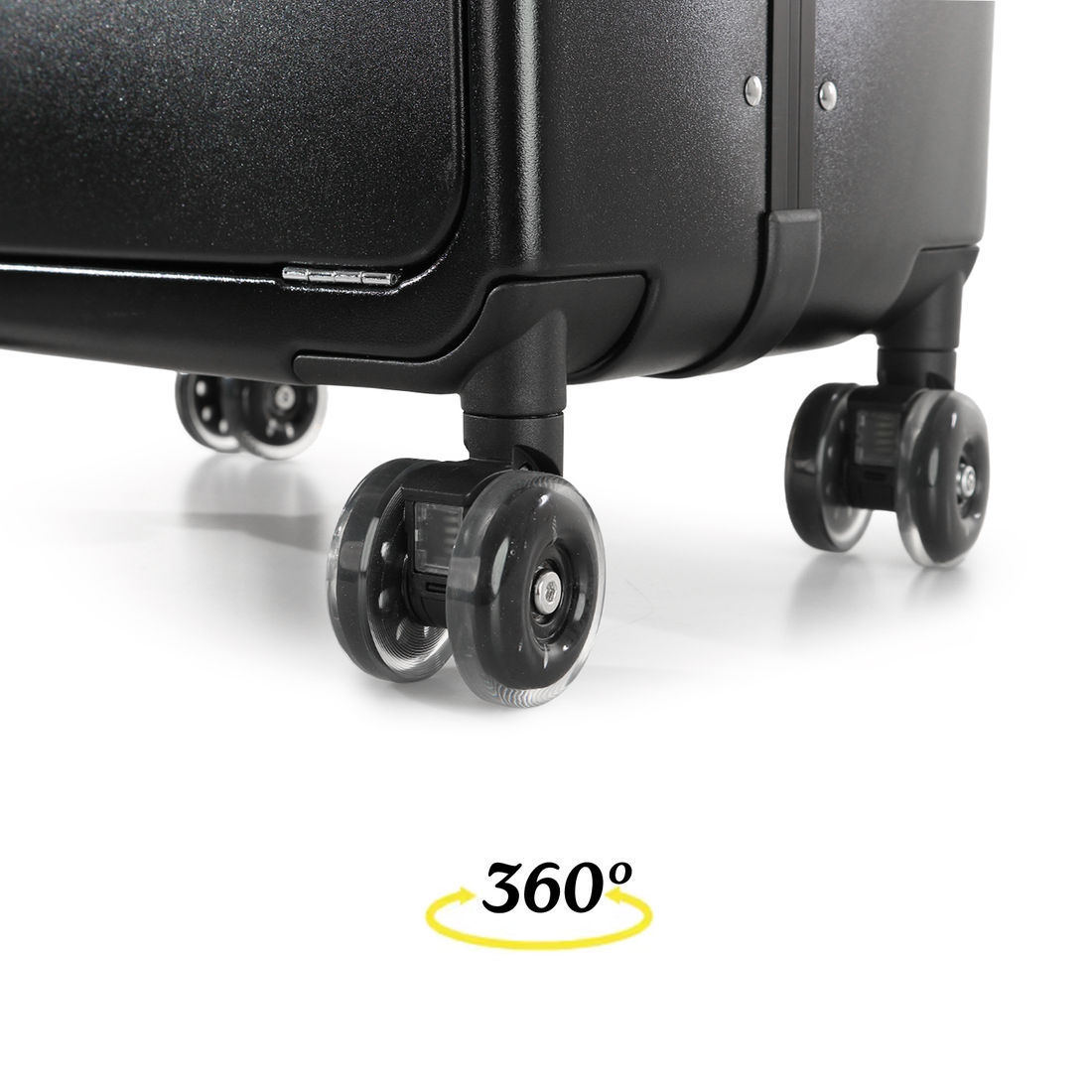 Mala de Viagem Pequena de Bordo 10 kg Policarbonato Chicago Maloa Preto Mala de Viagem Pequena de Bordo 10 kg Policarbonato Chicago Maloa Preto