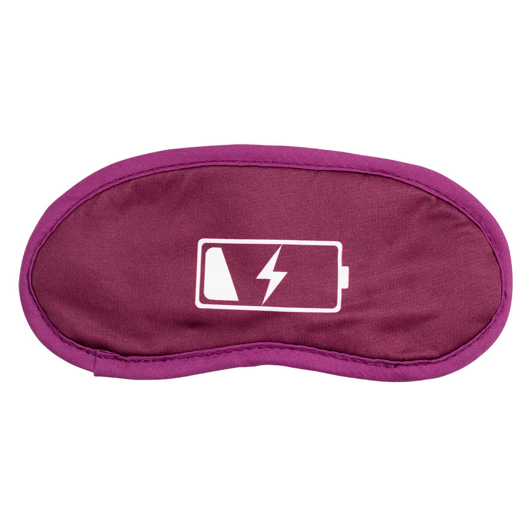 Mascara de Dormir em Poliester Bateria Roxo Mascara de Dormir em Poliester Bateria Roxo