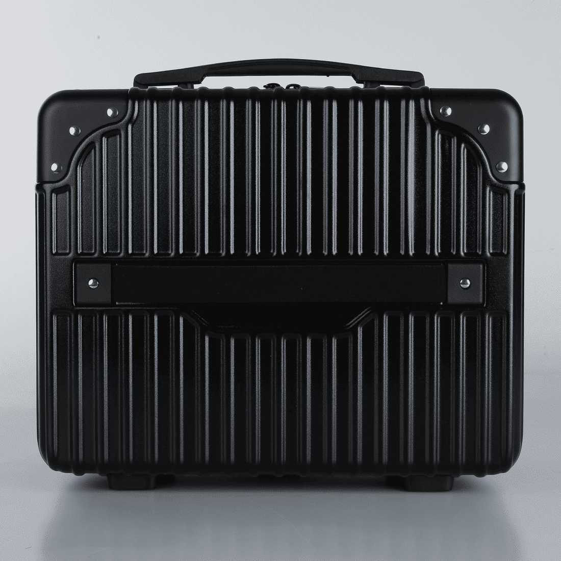 Conjunto Mala de Viagem Pequena de Bordo 10kg Policarbonato ABS Noruega Maloa Preto