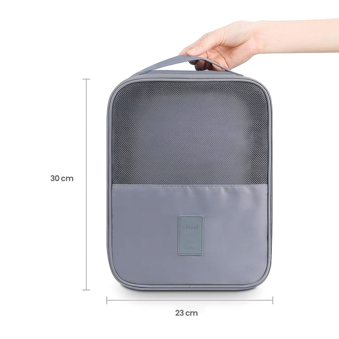 Kit Frasqueira Ibiza Branco, Kit Frasco 7 Peças e Organizador Porta Sapato Cinza