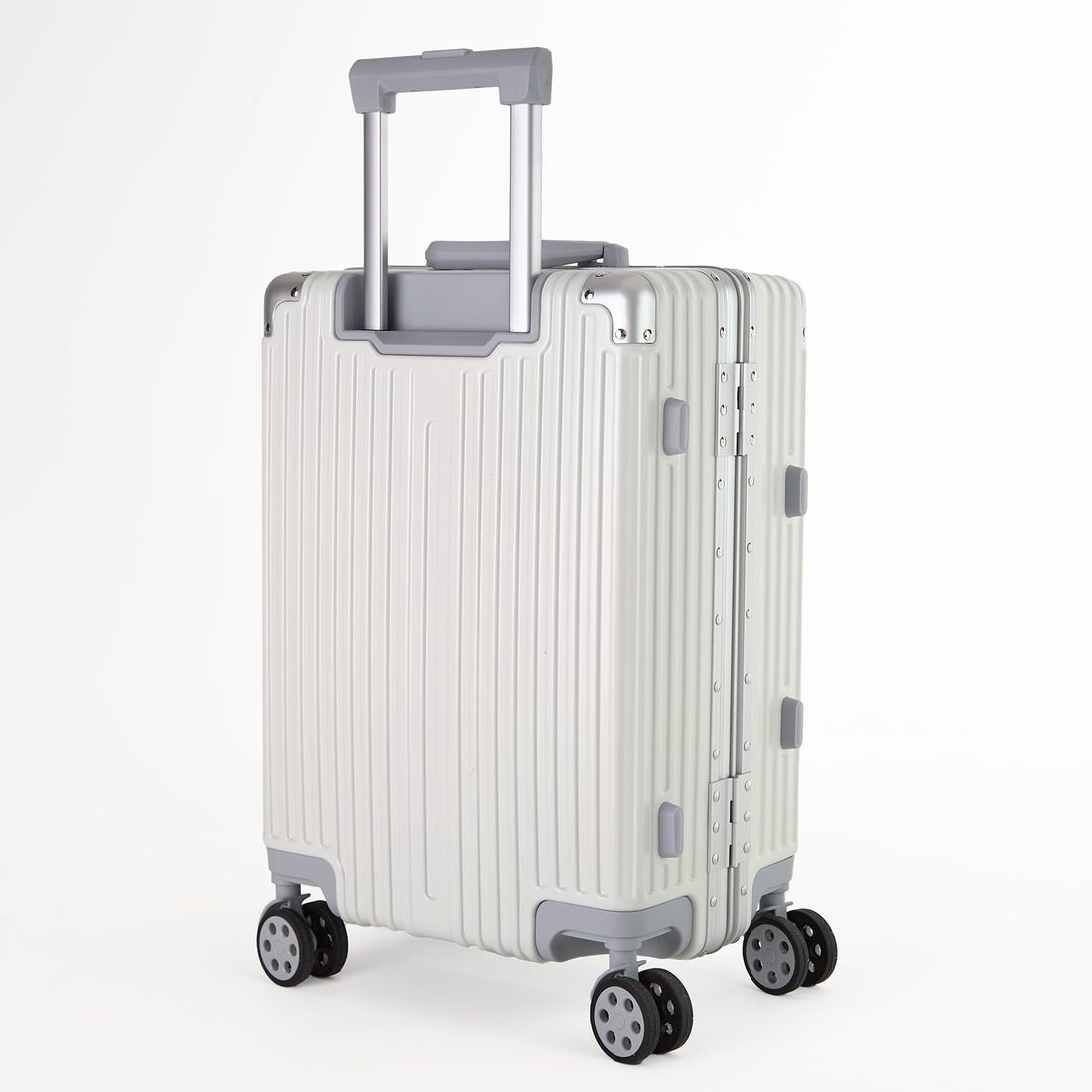 Conjunto Mala de Viagem Pequena de Bordo 10kg Policarbonato ABS Noruega Maloa Branco