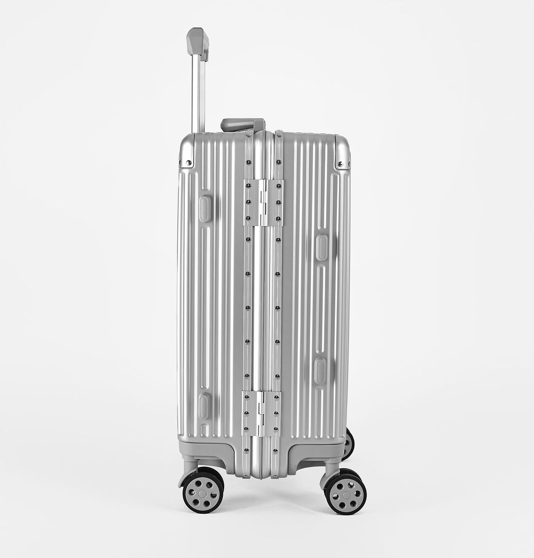 Mala de Viagem Média 23kg Policarbonato ABS Noruega Maloa Prata