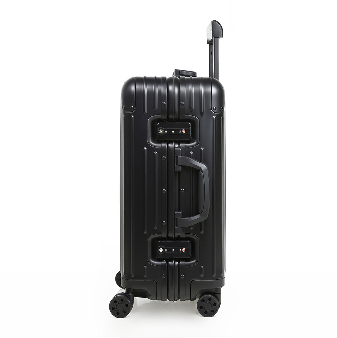 Mala de Viagem Pequena de Bordo 10 kg em Aluminio Dubai Maloa Preto