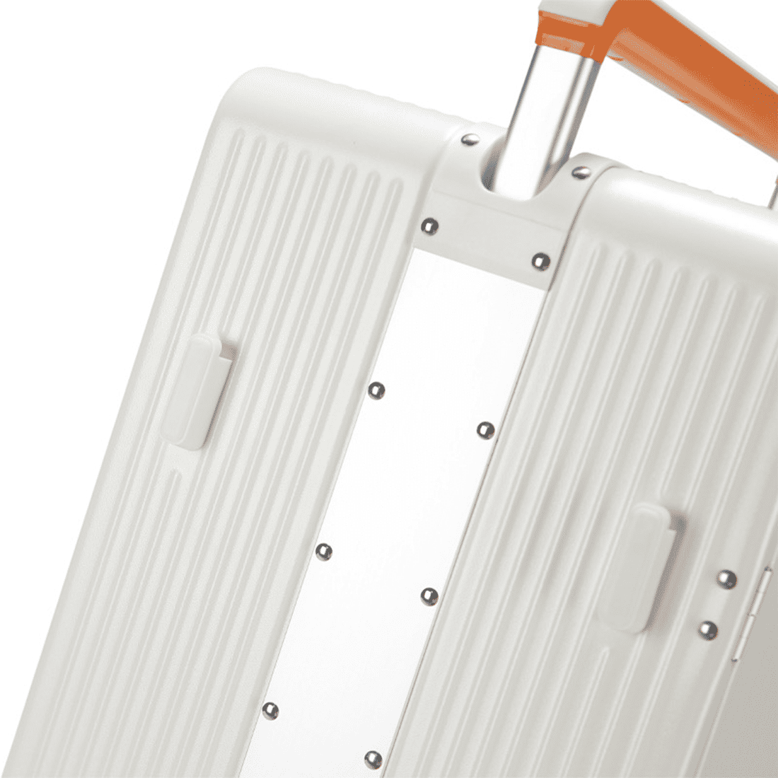 Mala de Viagem Pequena de Bordo 10 kg Policarbonato Mônaco Maloa Branco Mala de Viagem Pequena de Bordo 10 kg Policarbonato Mônaco Maloa Branco