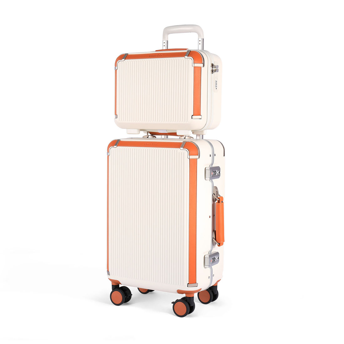 Conjunto de Mala Pequena de Bordo 10kg em Policarbonato Vienna Maloa Branco Conjunto de Mala Pequena de Bordo 10kg em Policarbonato Vienna Maloa Branco