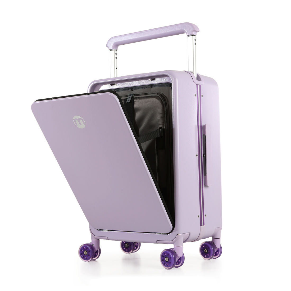 Mala de Viagem Pequena de Bordo 10 kg Policarbonato Chicago Maloa Lilás