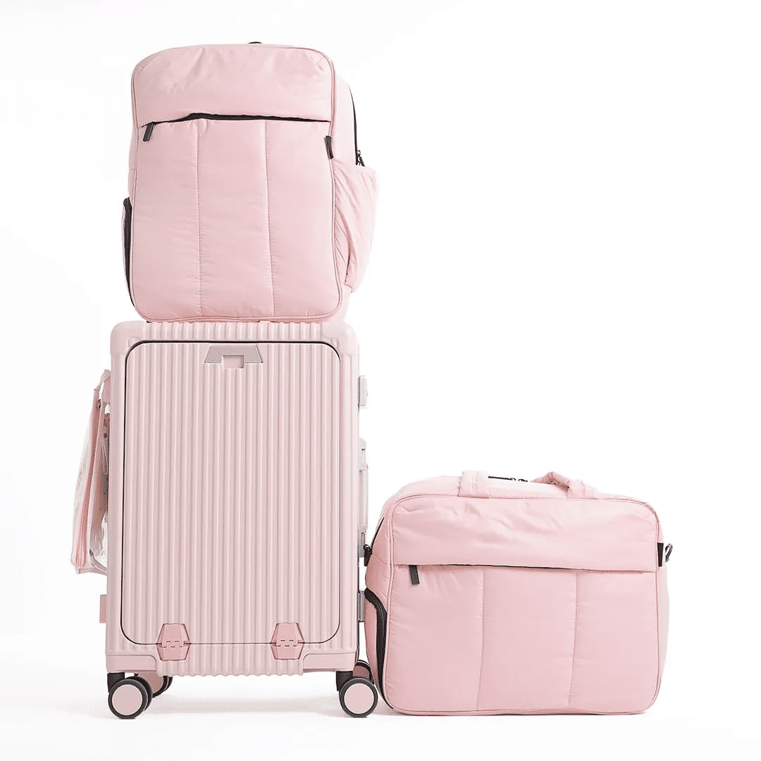 Kit de Mala Pequena Bordo 10kg Suecia, Mochila e Bolsa Confort Bag