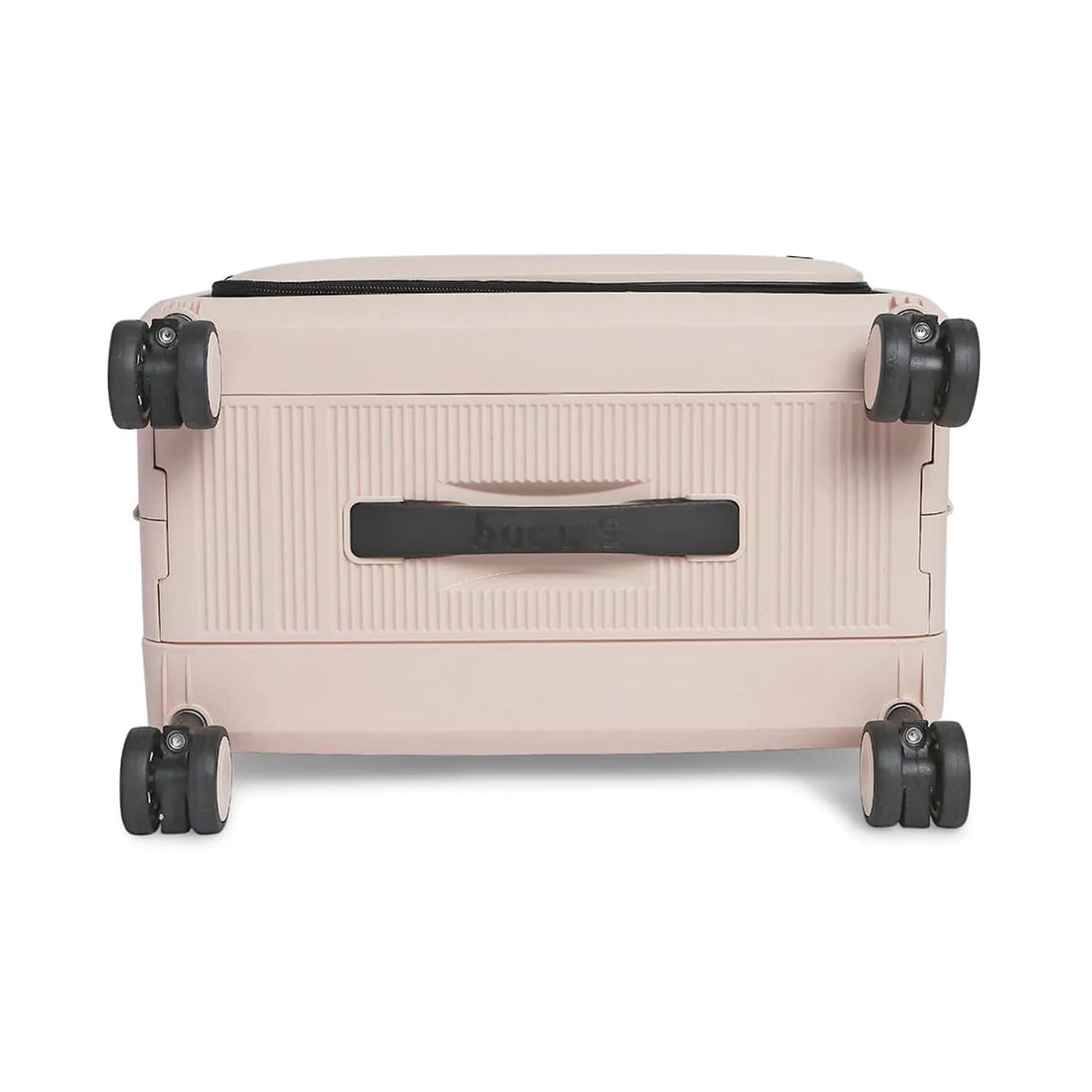 Mala de Viagem Pequena de Bordo 10Kg em Polipropileno 8 Rodas Dobravel Slim Cor:Nude