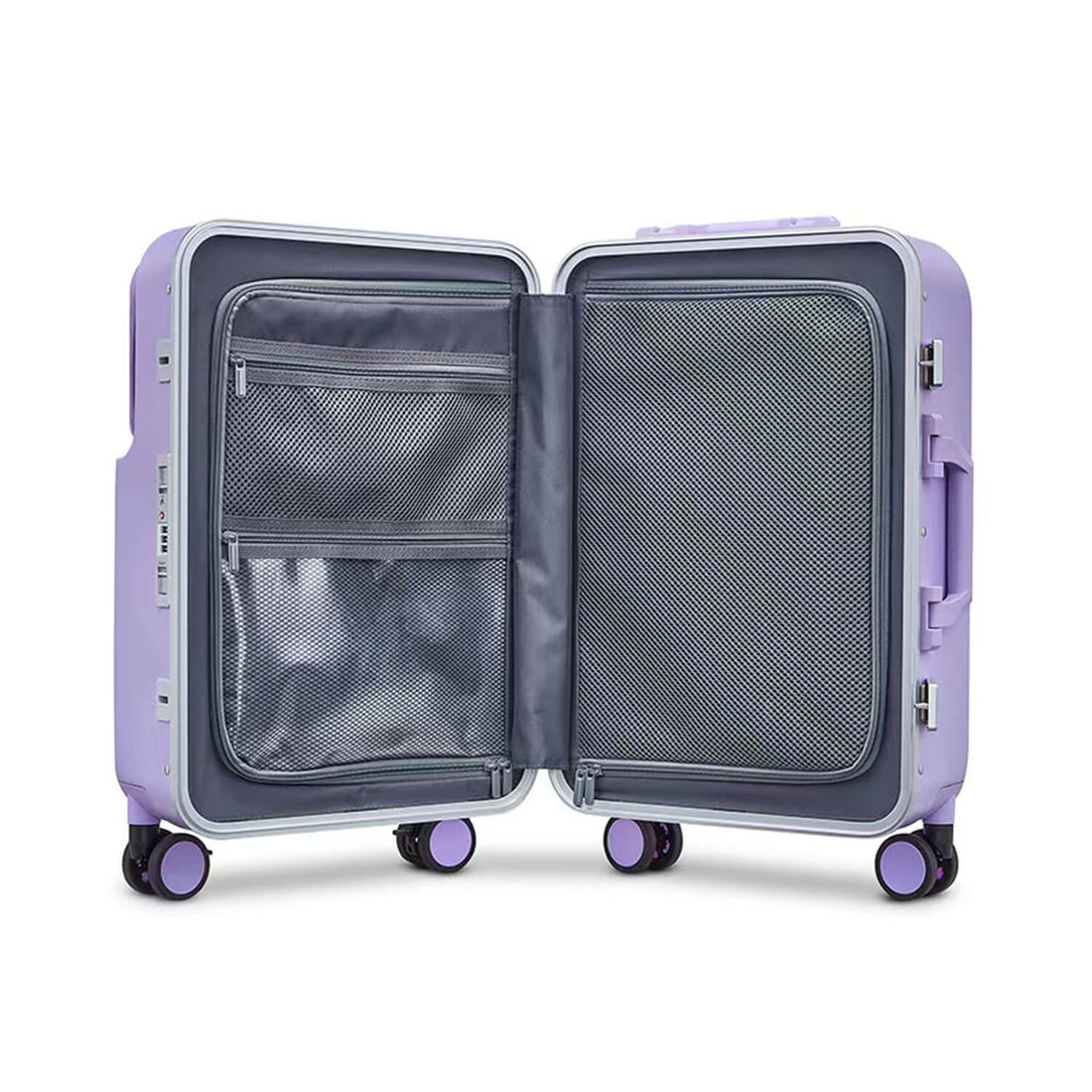 Mala de Viagem Pequena de Bordo 10 kg em Policarbonato Porto Maloa Lilás Mala de Viagem Pequena de Bordo 10 kg em Policarbonato Porto Maloa Lilás