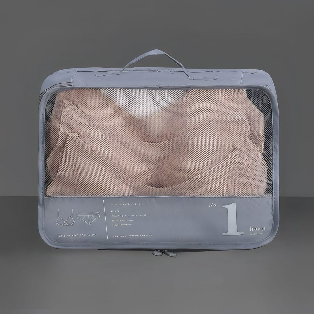 Kit Completo Brasil Prata, Almofada de Pescoço, Kit Frasco 7 Pecas e Organizador de Malas Travel to Live Cinza Kit Completo Brasil Prata, Almofada de Pescoço, Kit Frasco 7 Pecas e Organizador de Malas Travel to Live Cinza