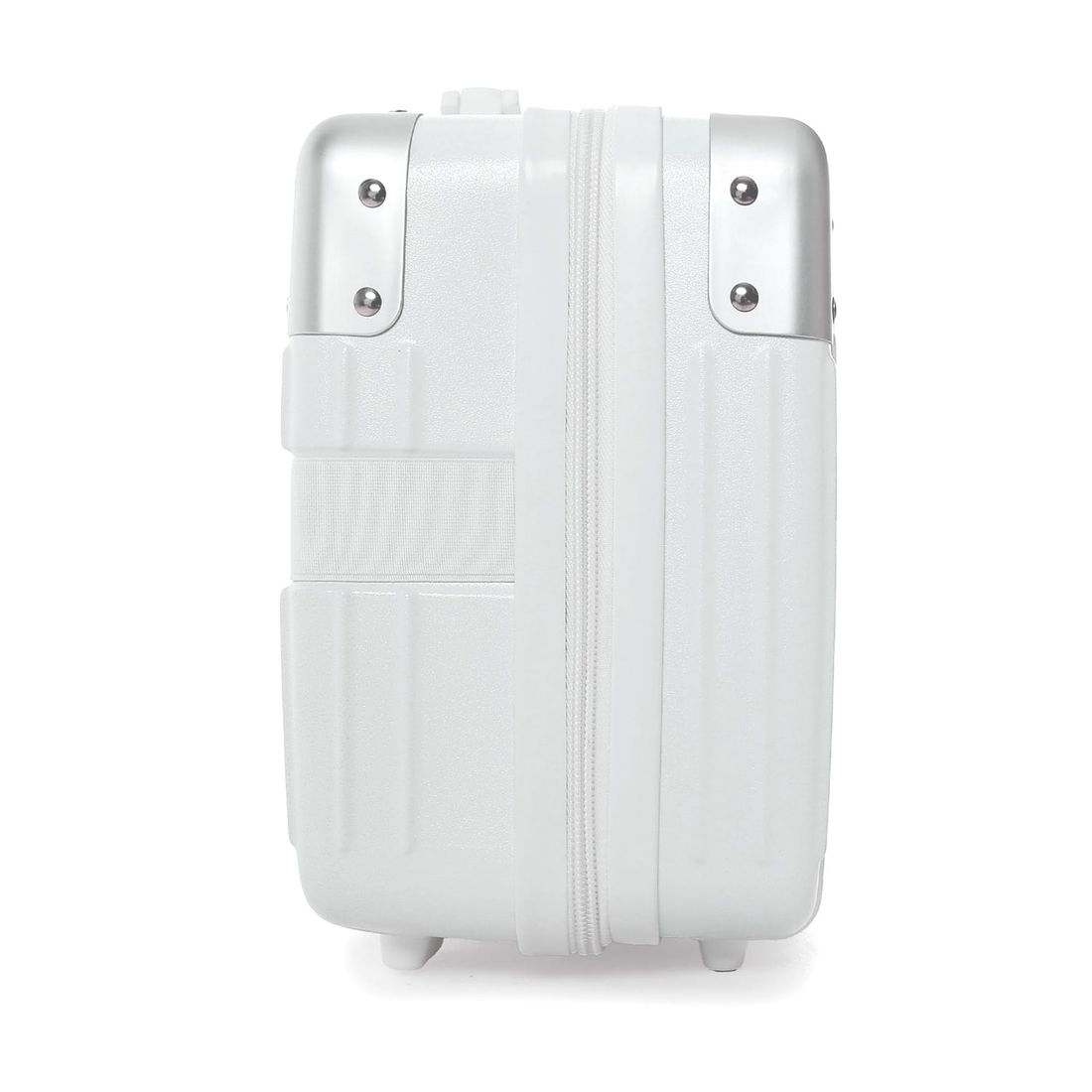 Compre Kit de Malas de Viagem Toronto Branca Media 23kg, Grande 32kg e Frasqueira e Leve 2 Capas Transparentes Cinza