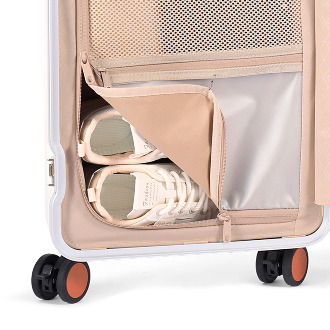 Mala de Viagem Pequena de Bordo 10kg em Policarbonato Vienna Maloa Bege Mala de Viagem Pequena de Bordo 10kg em Policarbonato Vienna Maloa Bege